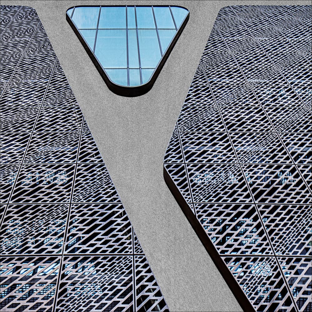 Abstract Geometric Facade by Gilbert Claes — canvas wall art