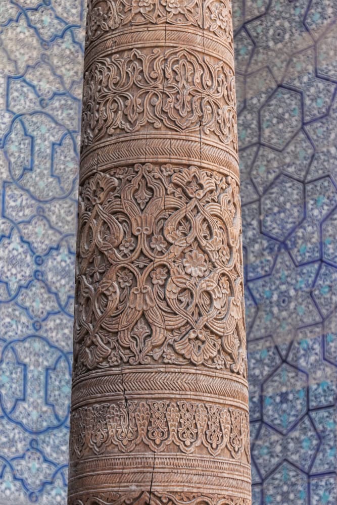 Ornate Carved Column by Photolovers — canvas wall art