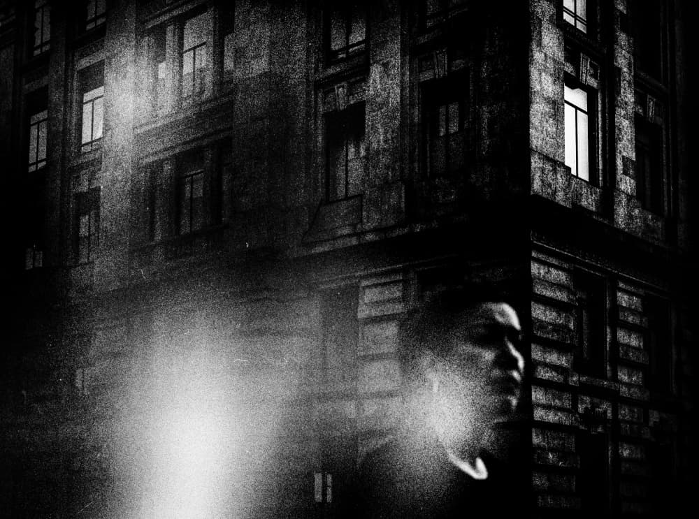 Mysterious Urban Glimpse by Paulo Abrantes — canvas wall art