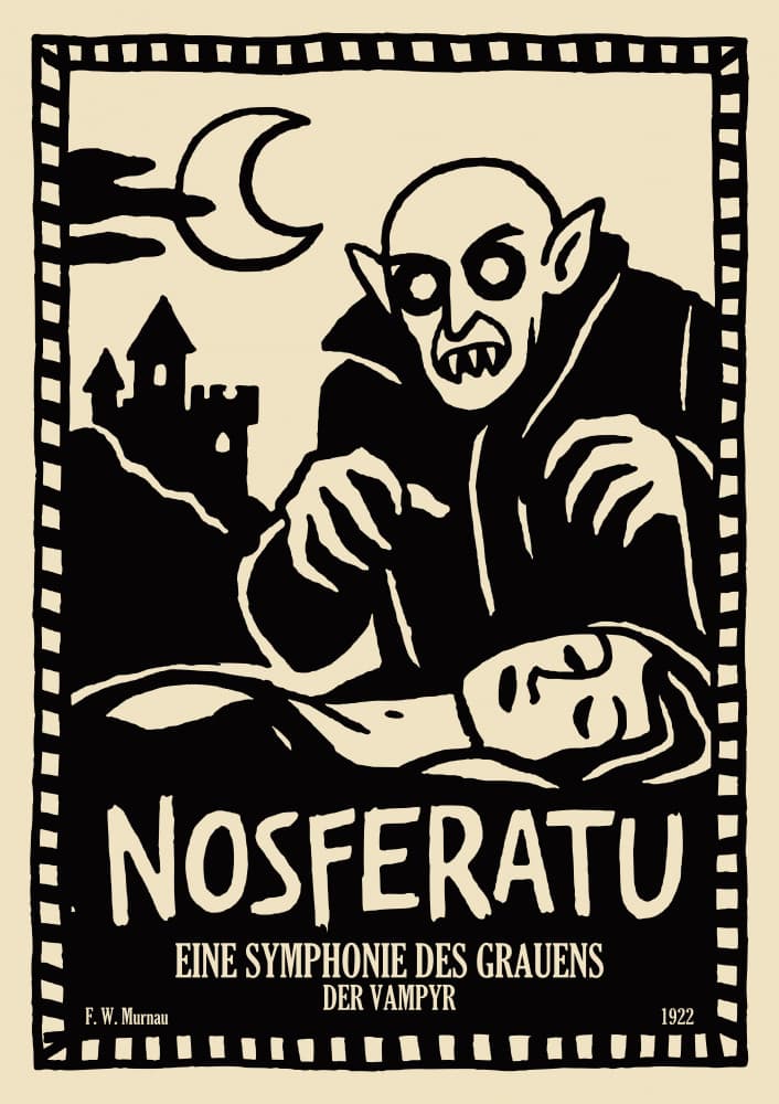Eerie Vampire Encounter by Patryk Krygowski — canvas wall art