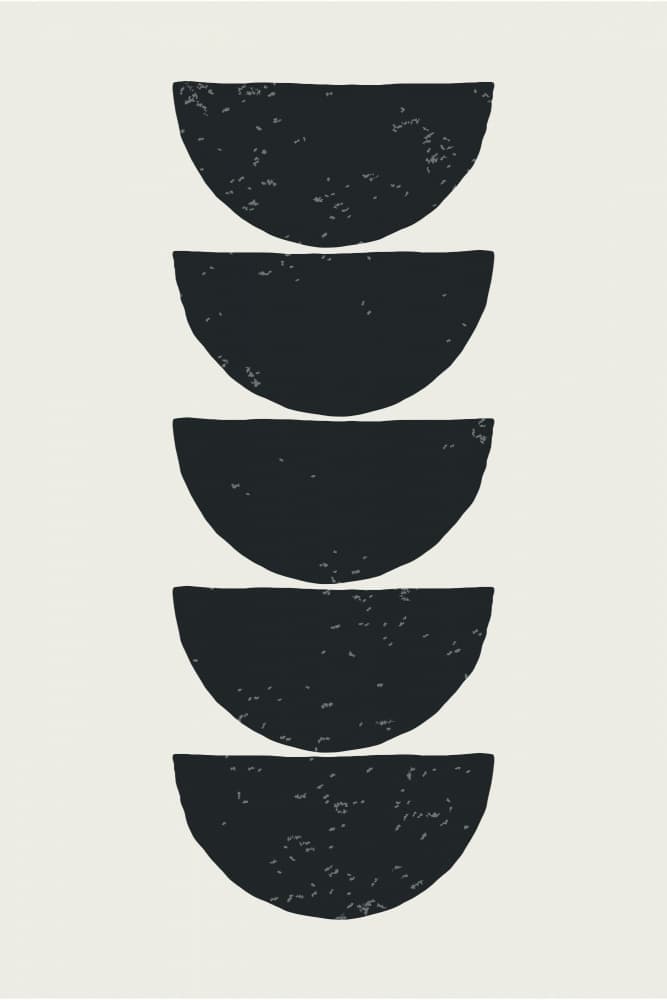 Abstract Stacked Shapes by jay stanley — canvas wall art
