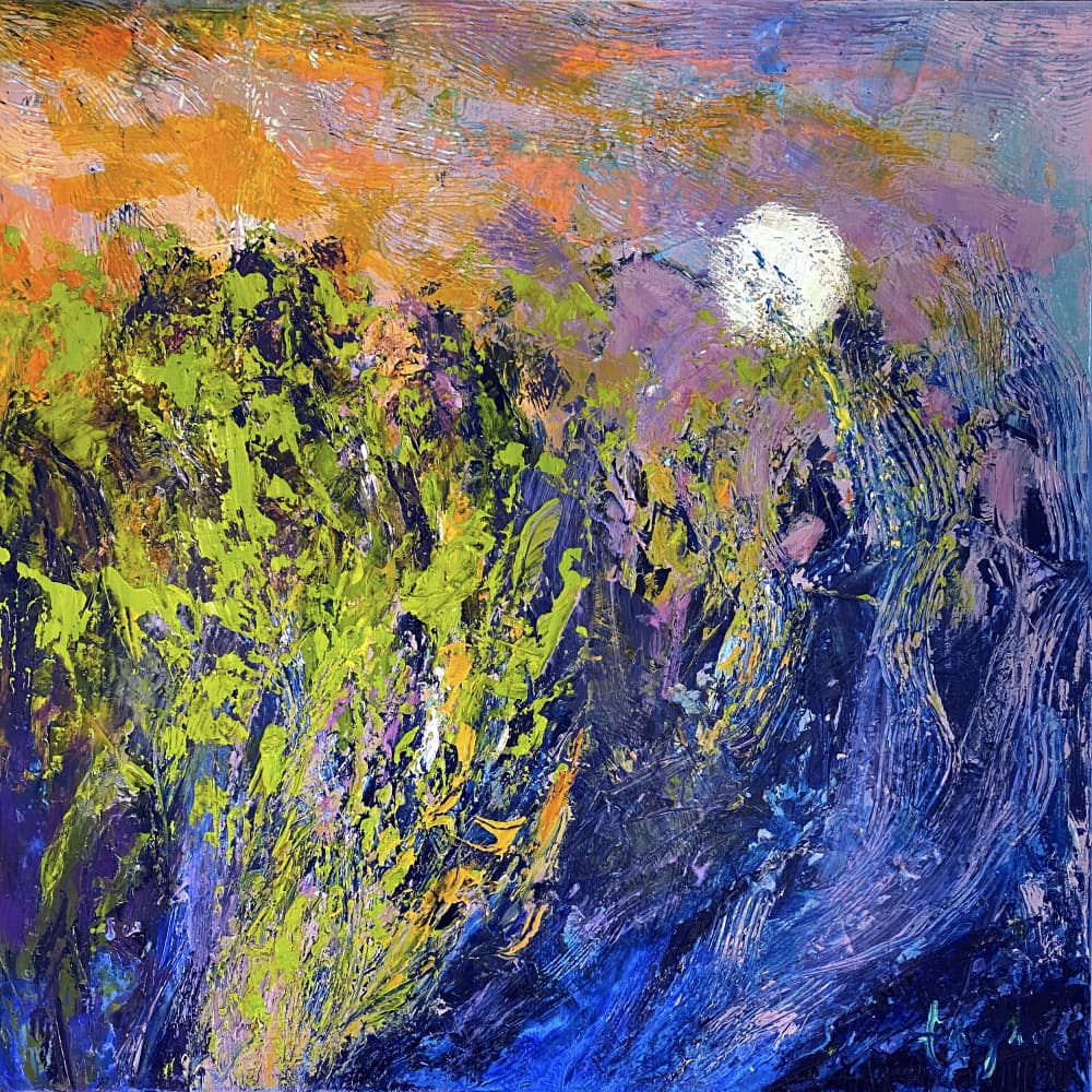 Marsh Moon Rise by Dorothy Fagan — canvas wall art