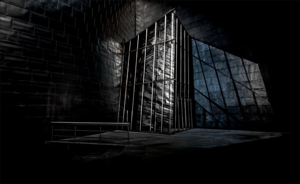 Dark Industrial Architecture by Gilbert Claes — canvas wall art