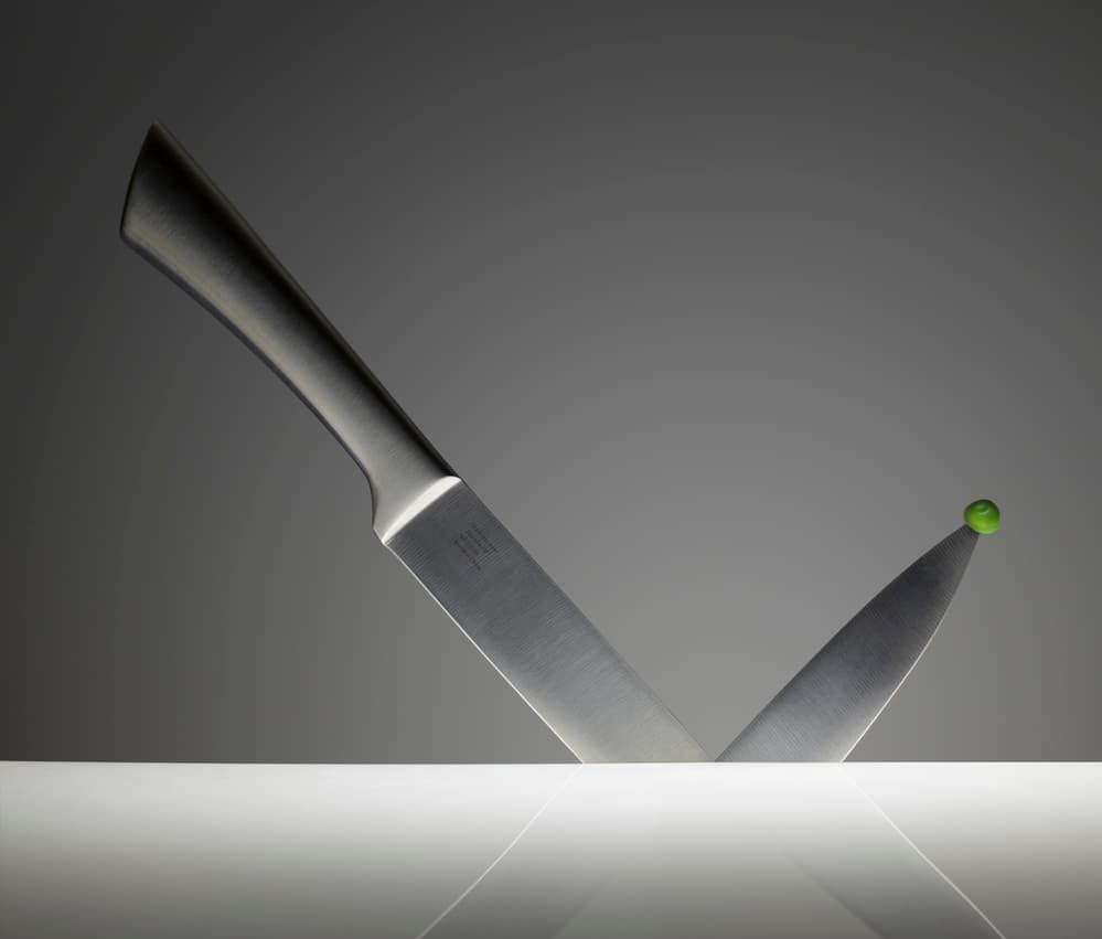 Delicate Knife Balance by Wieteke de Kogel — canvas wall art