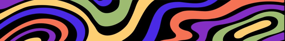 Vibrant Wavy Abstract by Tiago Leitao — canvas wall art