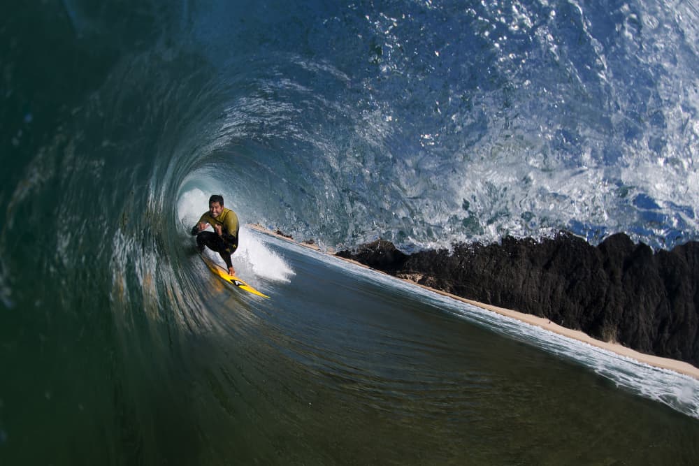 Perfect Wave Surfer by João Bracourt — canvas wall art