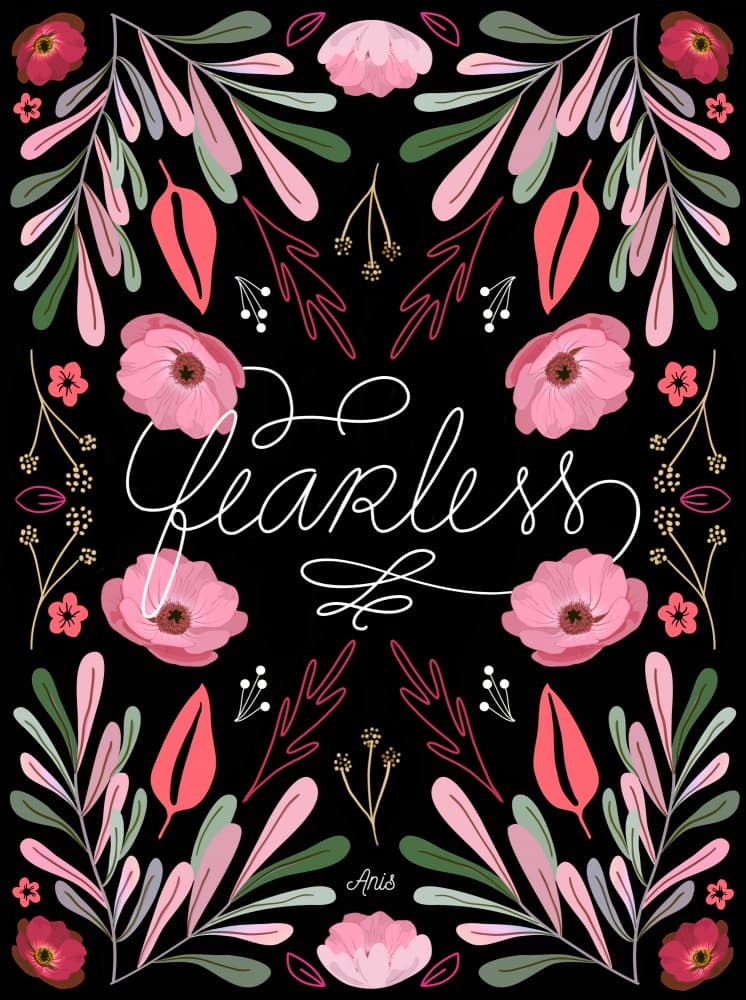 Fearlesss by Anis Illustration — canvas wall art