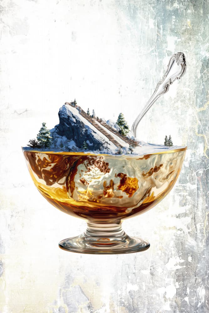 Winter Ice Cream Dream by Rafal Kulik — canvas wall art