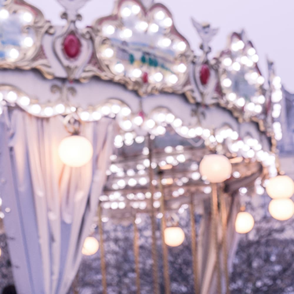 Dreamy Carousel Lights by Talitha McQueen — canvas wall art