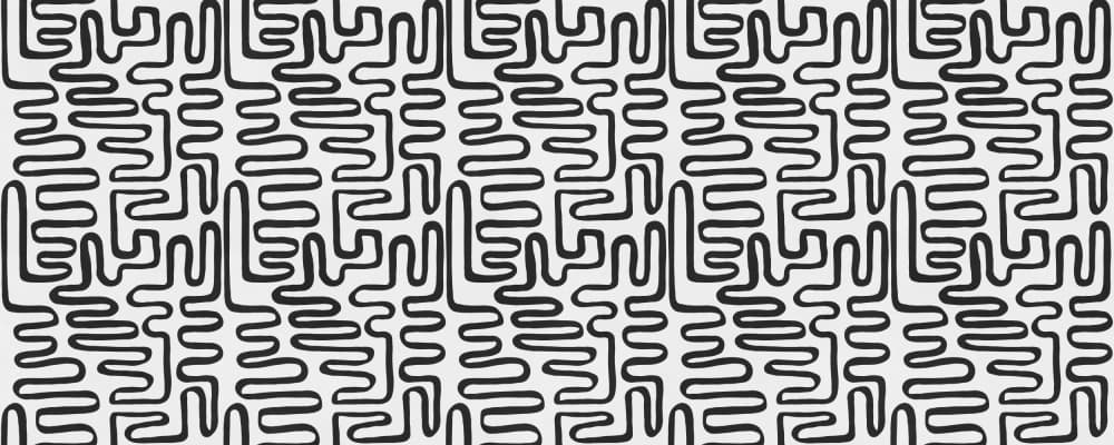 Modern Abstract Maze by Vitor Costa — canvas wall art