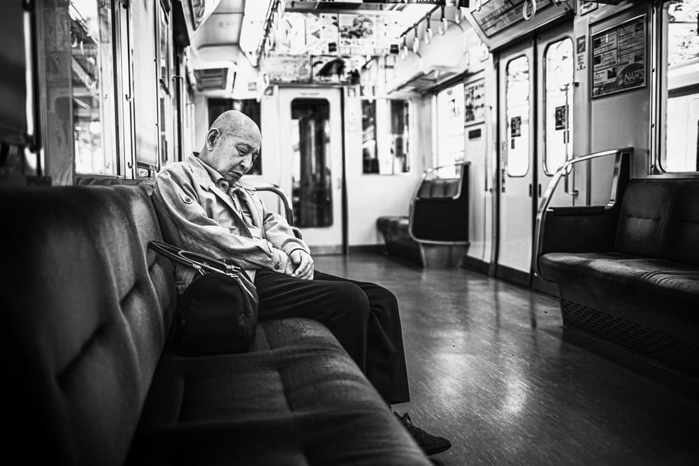 Quiet Subway Ride by Marco Tagliarino — canvas wall art