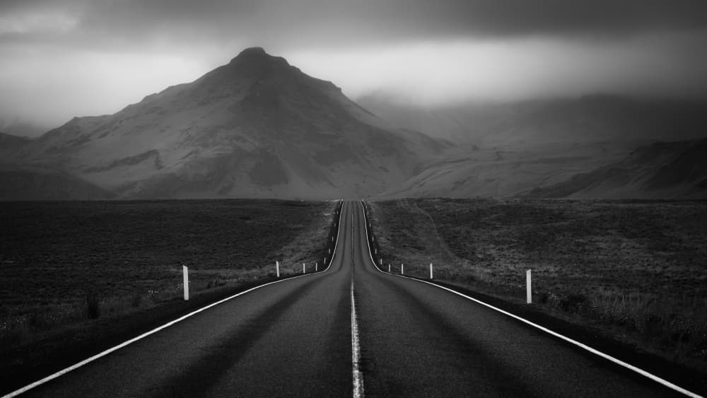 Dramatic Mountain Road by Ionut Petrea — canvas wall art