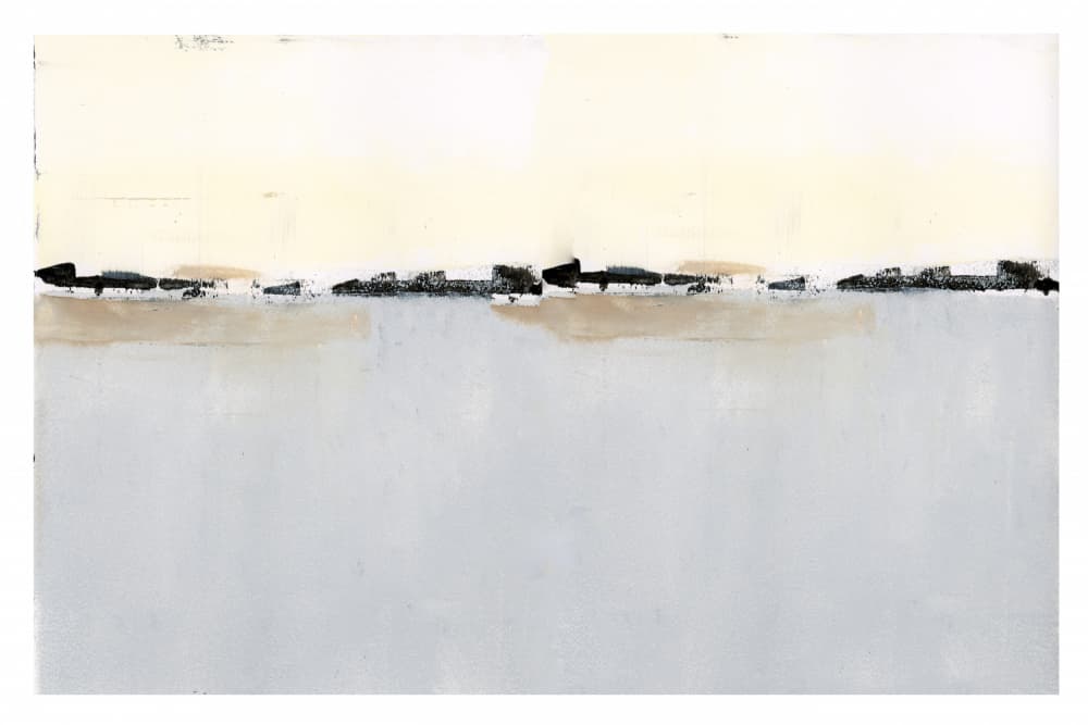 Serene Horizon Abstract by cartissi — canvas wall art