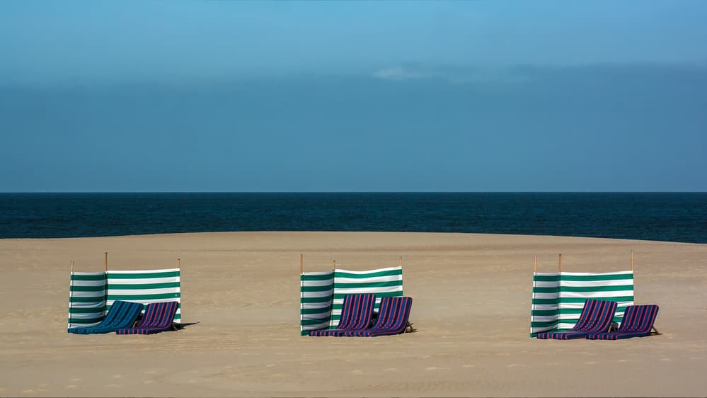 Coastal Beach Chair Serenity by Lus Joosten — canvas wall art