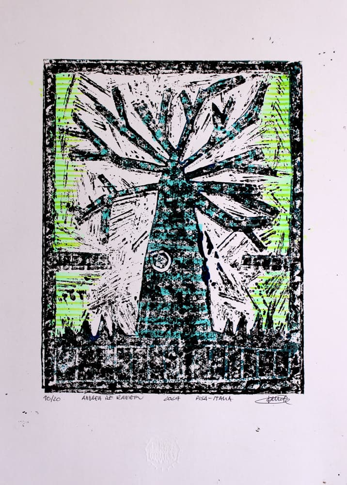 Vibrant Graphic Tree by andrea de ranieri — canvas wall art