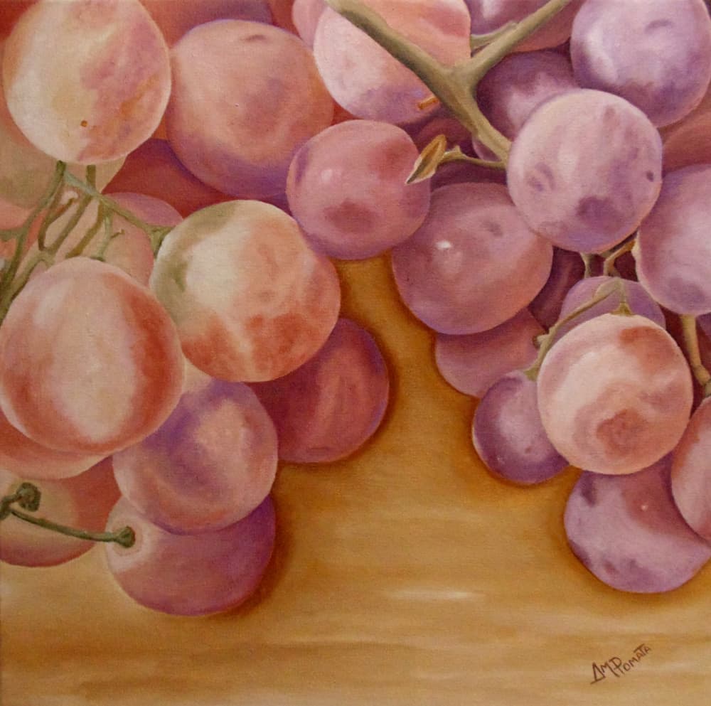 Luscious Grapes by Angeles M. Pomata — canvas wall art