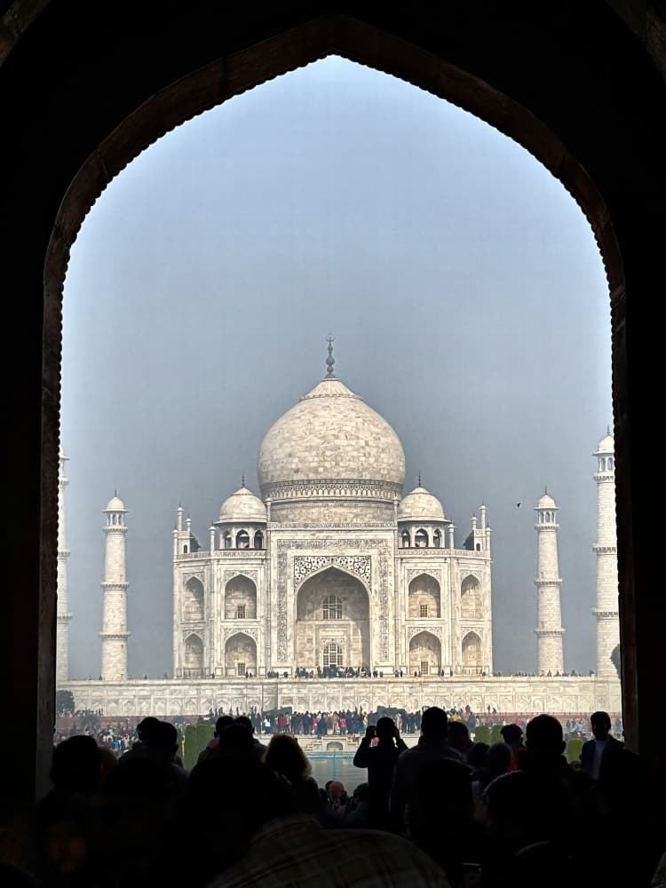 Iconic Taj Mahal Archway by Bojan Bencic — canvas wall art
