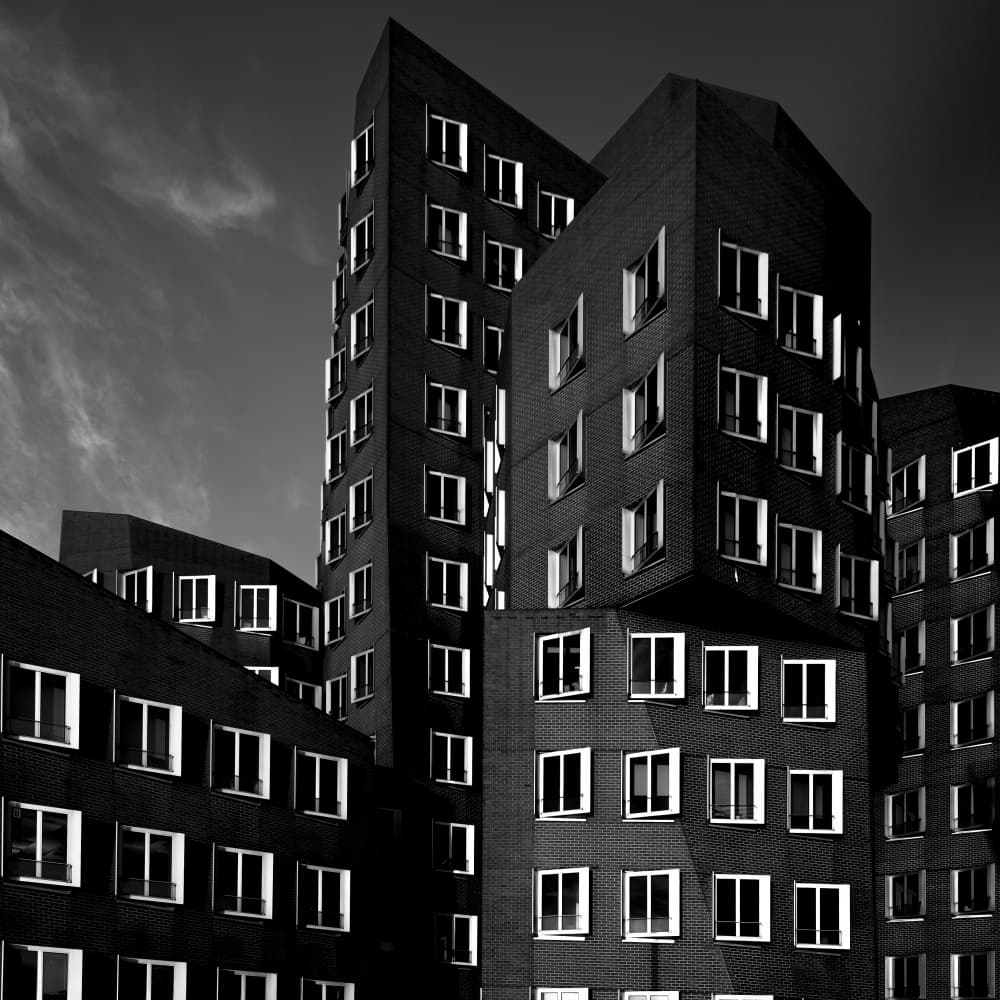 Angular Cityscape by Jean Vandijck — canvas wall art