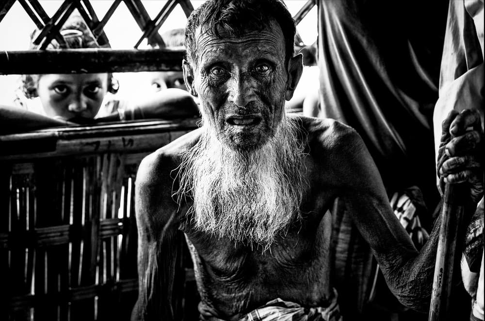Elderly Man Deep Gaze by Joxe Inazio Kuesta Garmendia — canvas wall art