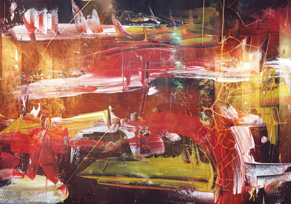 Vibrant Abstract Strokes by Rafal Kulik — canvas wall art