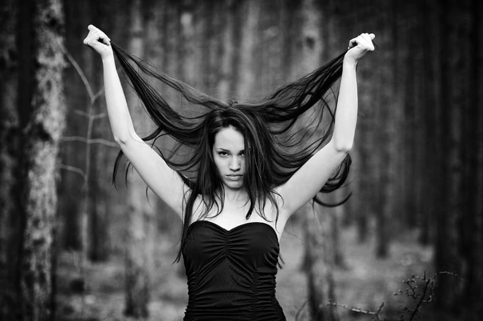 Dramatic Forest Woman by Vedran Vidak — canvas wall art