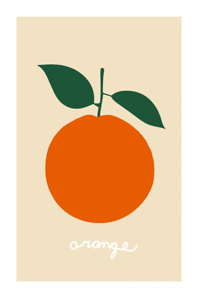 Minimalist Orange Delight