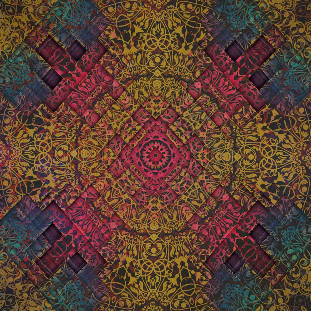 Rich Kaleidoscope Pattern by Justyna Jaszke — canvas wall art