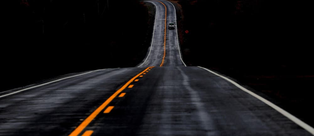 Dark Winding Road by Ivan Huang — canvas wall art