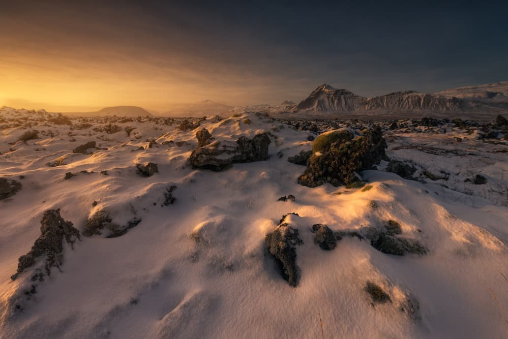 Winter Golden Hour by David Martin Castan — canvas wall art