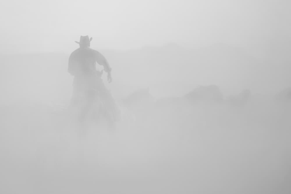Western Dust Drive by Suleyman Uzumcu — canvas wall art