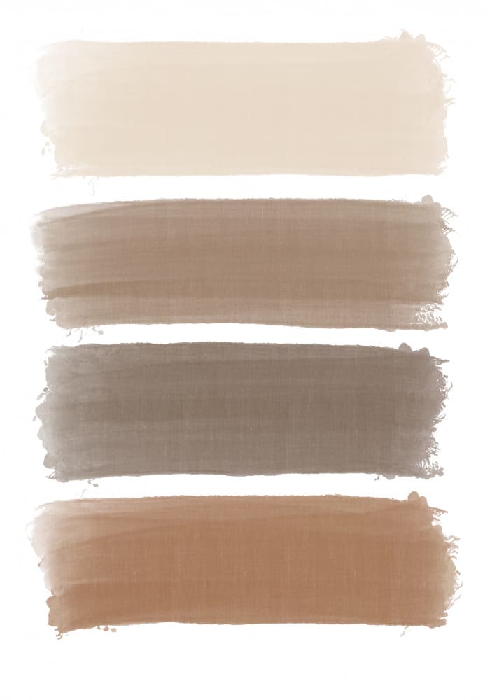 Earthy Neutral Brushstrokes by Veronika Boulová — canvas wall art