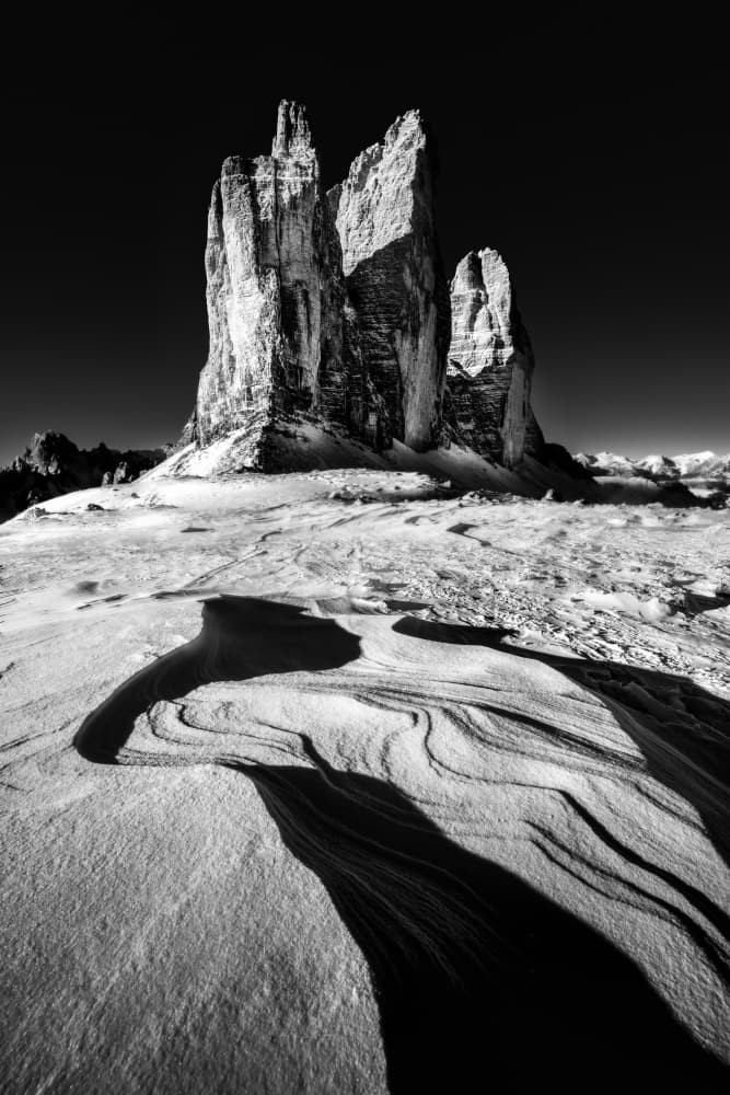 Dramatic Winter Mountain Peaks by Li Ying — canvas wall art