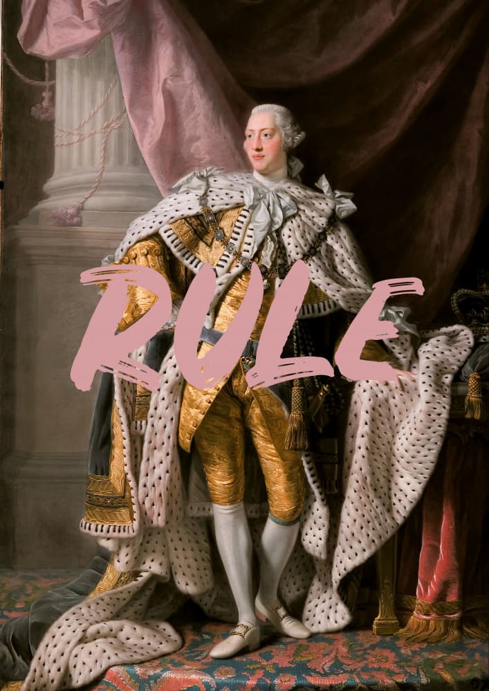 Regal King Portrait by Talitha McQueen — canvas wall art