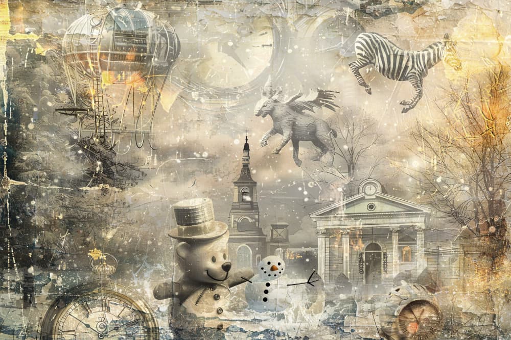 Whimsical Winter Fantasy by Rafal Kulik — canvas wall art