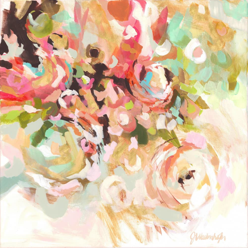 Flower Abstract by Jenny Westenhofer — canvas wall art