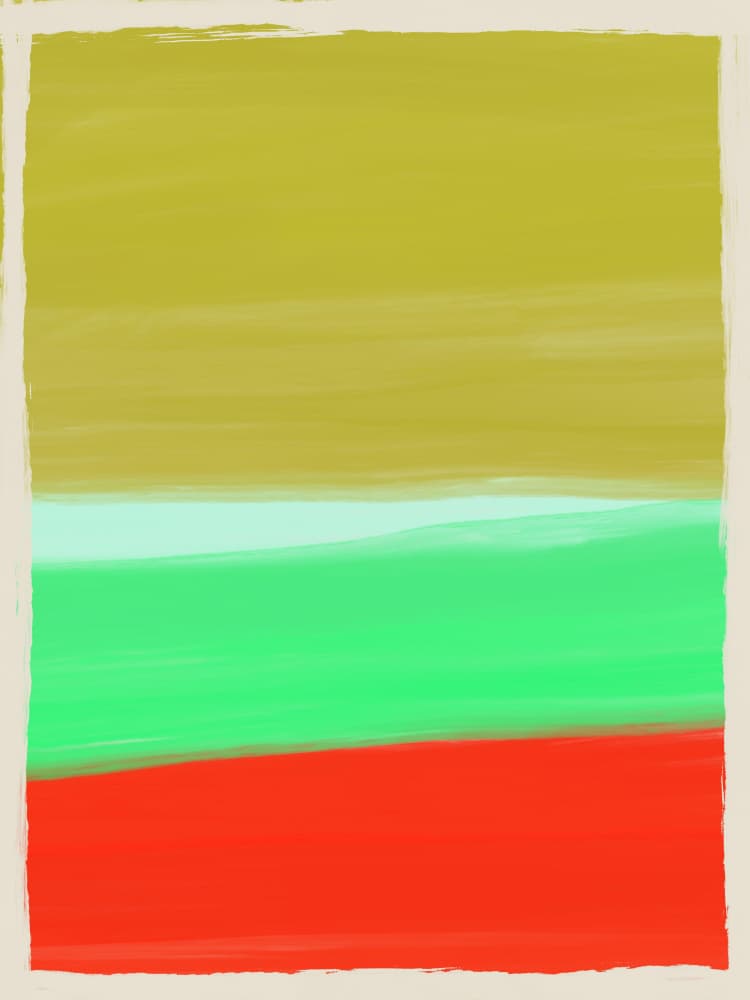 Abstract Horizon Layers by Little Dean — canvas wall art