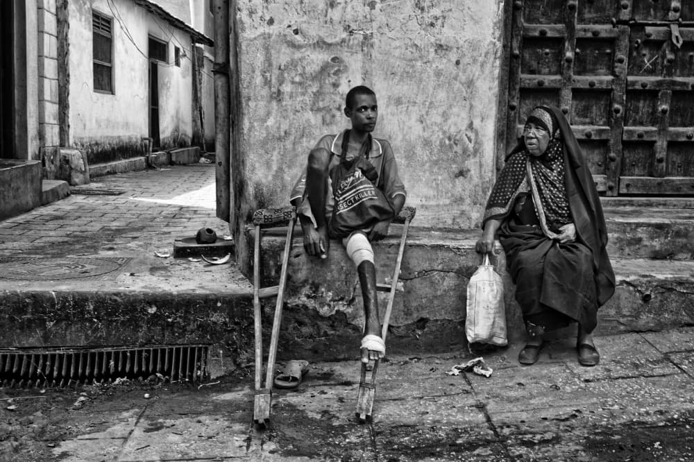 Old City Street Life by Joxe Inazio Kuesta Garmendia — canvas wall art