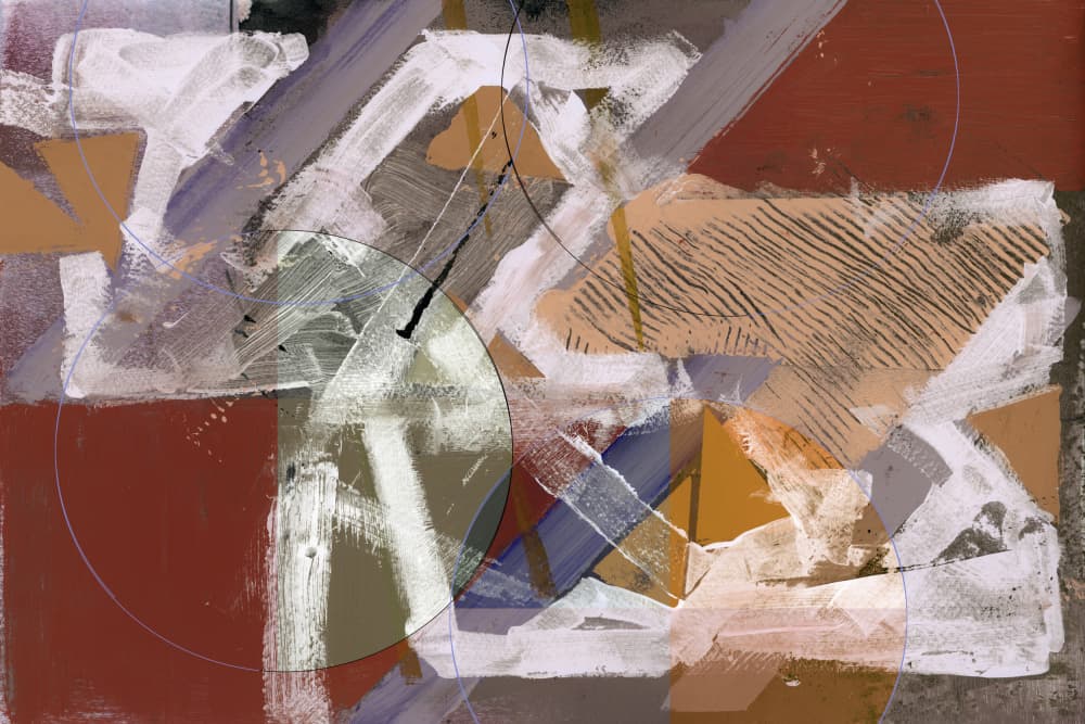 Dynamic Abstract Shapes by cartissi — canvas wall art
