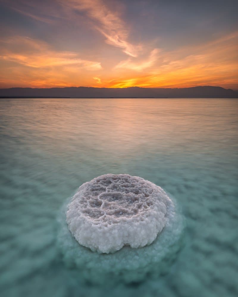 Unique Salt Formation Sunset by Amir Ehrlich — canvas wall art