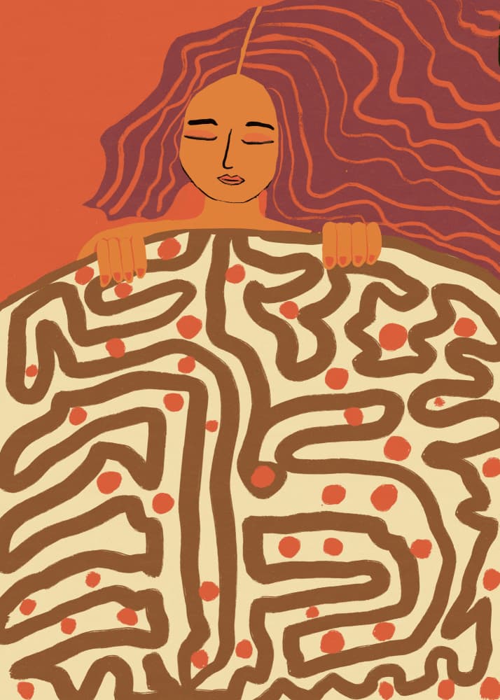 Serene Mind Maze by Sharyn Bursic — canvas wall art