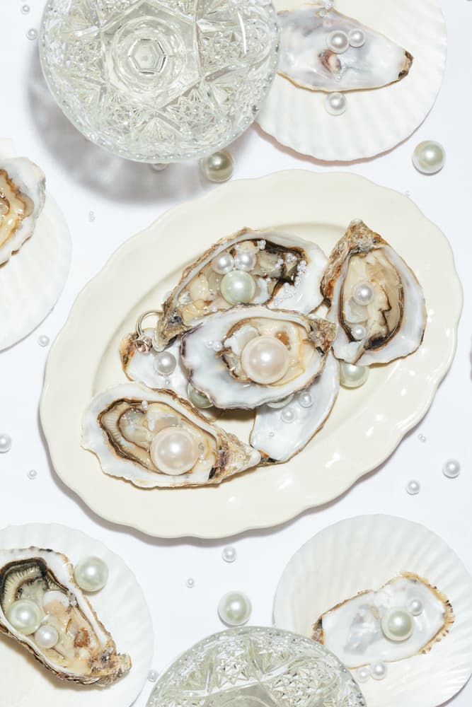 Luxurious Oysters and Pearls by Pictufy Studio III — canvas wall art