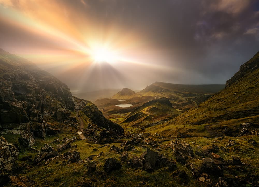 Sunlit Mountain Valley by Matt Anderson — canvas wall art