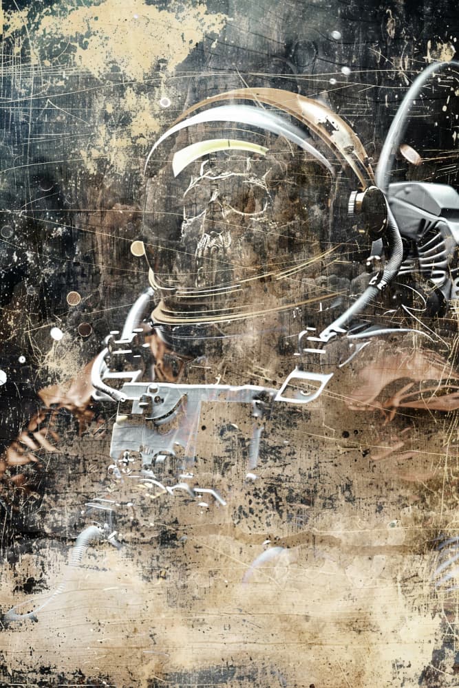 Cosmic Skull Explorer by Rafal Kulik — canvas wall art