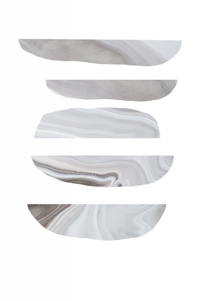 Minimalist Marble Patterns in Neutral by uplusmestudio — canvas wall art