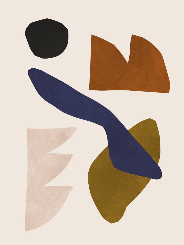 Modern Organic Shapes by Vitor Costa — canvas wall art