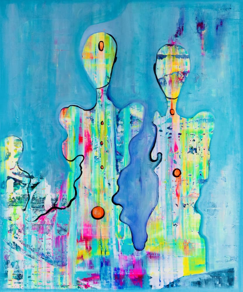 Vibrant Abstract Figures by Fredrik Olsen — canvas wall art