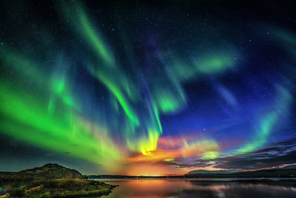 Magical Aurora Borealis by Jeffrey C. Sink — canvas wall art