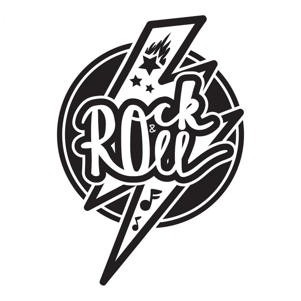 Rock And Roll Lightning by Marika Barsrsind — canvas wall art
