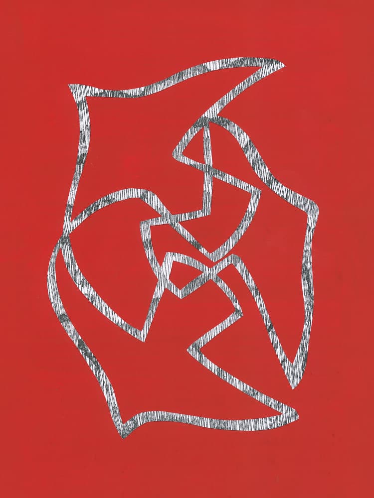 Intertwined Abstract Lines by Isabelle Brent — canvas wall art