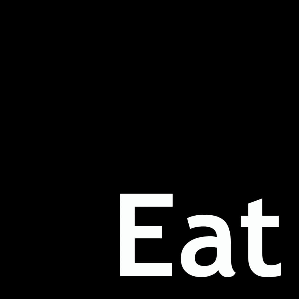 Bold Eat Typography by Sharyn Bursic — canvas wall art